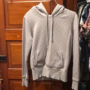 grey polka-dot aerie sweatshirt